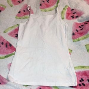 Plain white tank